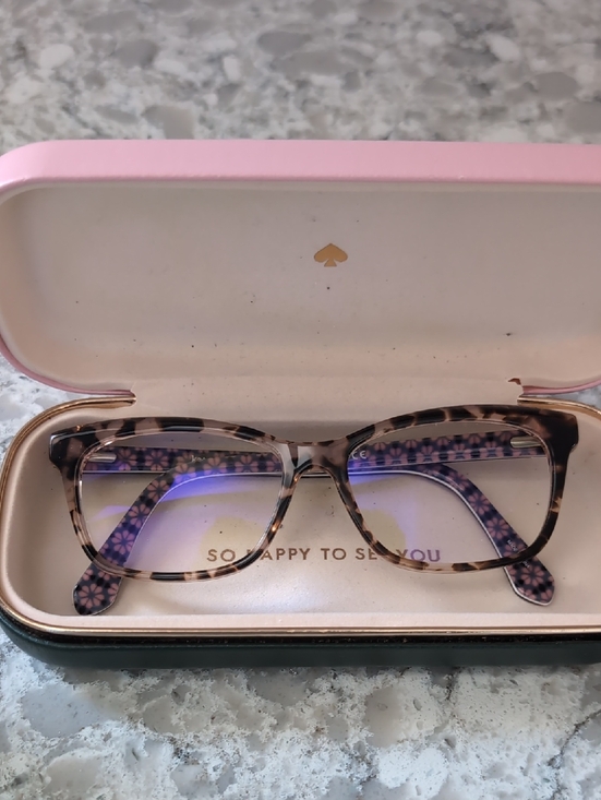 kate spade Accessories - kate spade Tortoiseshell Frame Readers with Pink Floral Temples